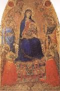 Ambrogio Lorenzetti Madonna and Child Enthroned,with Angels and Saints oil painting picture wholesale